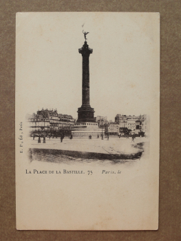 Ansichtskarte AK Paris 1900 Place de la Bastille Monument Häuser Straße Ortsansicht Frankreich France 75 Paris